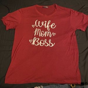 Wife. Mom. Boss. Shirt | XL